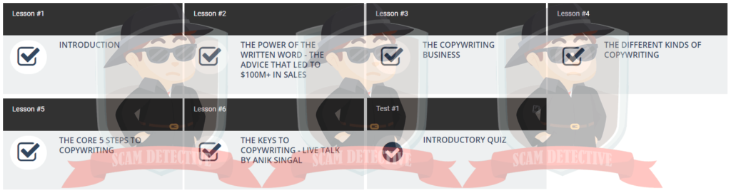 Aniks Copywriting Academy Course 1