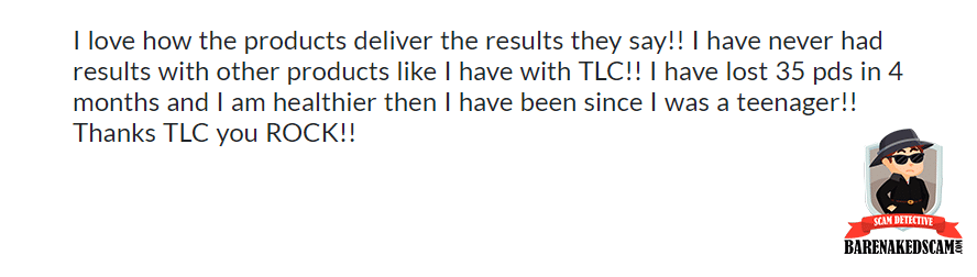 Total Life Changes Customer Review - Positive Review 2