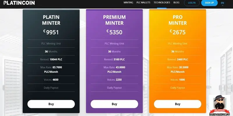 Platincoin-Scam-Reviewed-By-Bare-Naked-Scam-Pricing-High